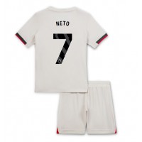 Stroje piłkarskie Chelsea Pedro Neto #7 Koszulka Wyjazdowej dla dzieci 2025-26 Krótki Rękaw (+ szorty)
